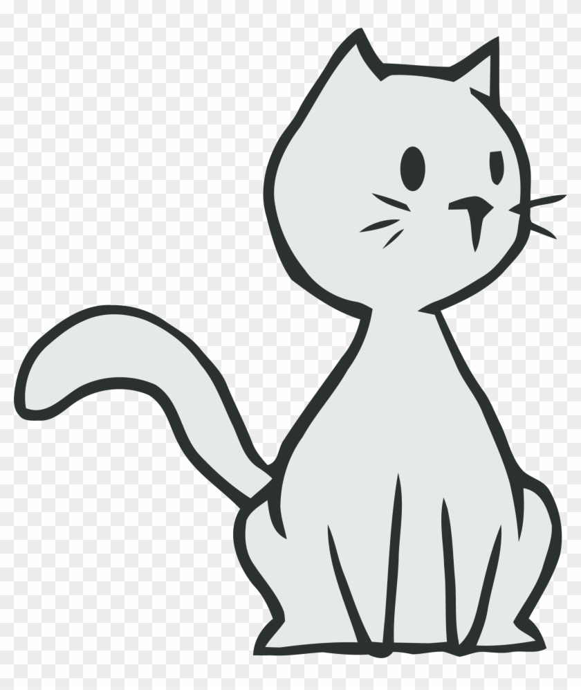 Clipart Cat Png 6 Black And White Banner Cute Easy Cat Drawings