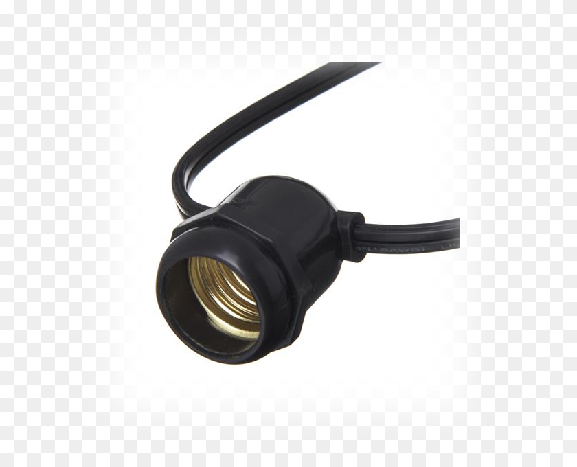 String Light Sockets 16 Awg Cord With E26 Sockets Torch, HD Png