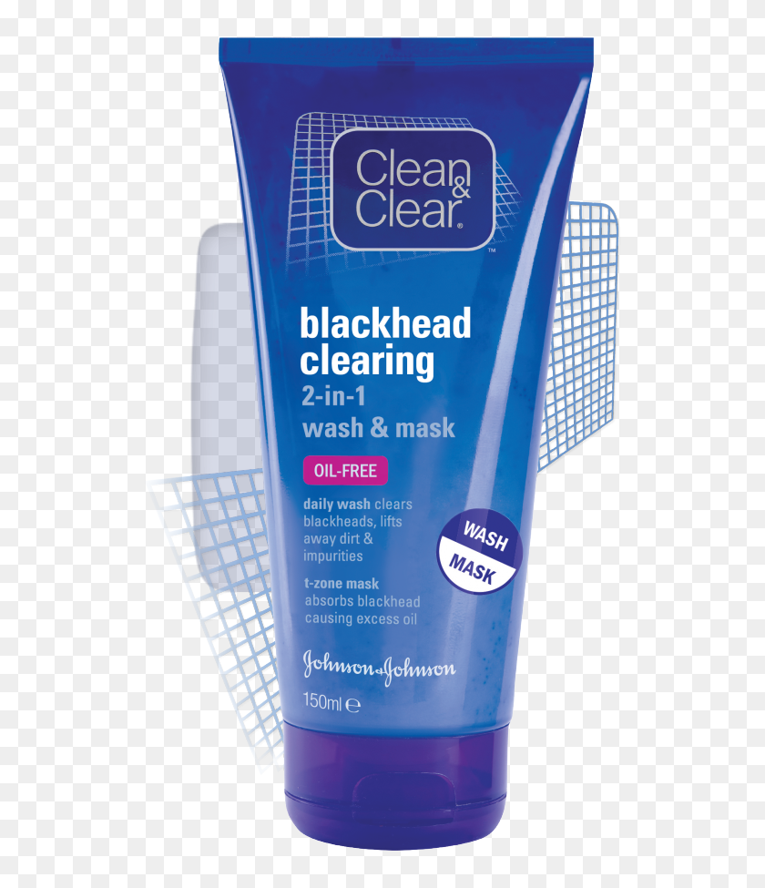 Clean And Clear Face Mask - Clean And Clear Blackhead Wash And Mask, HD Png...