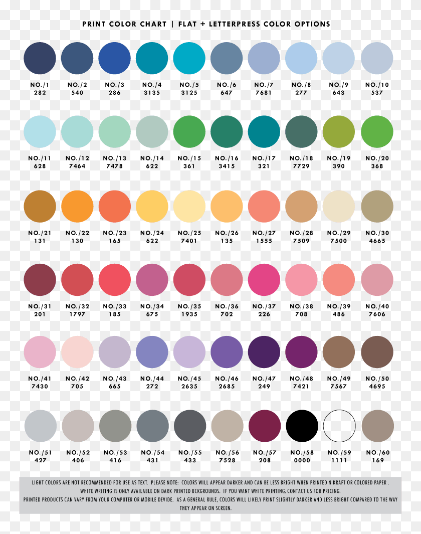 Hd Color Chart