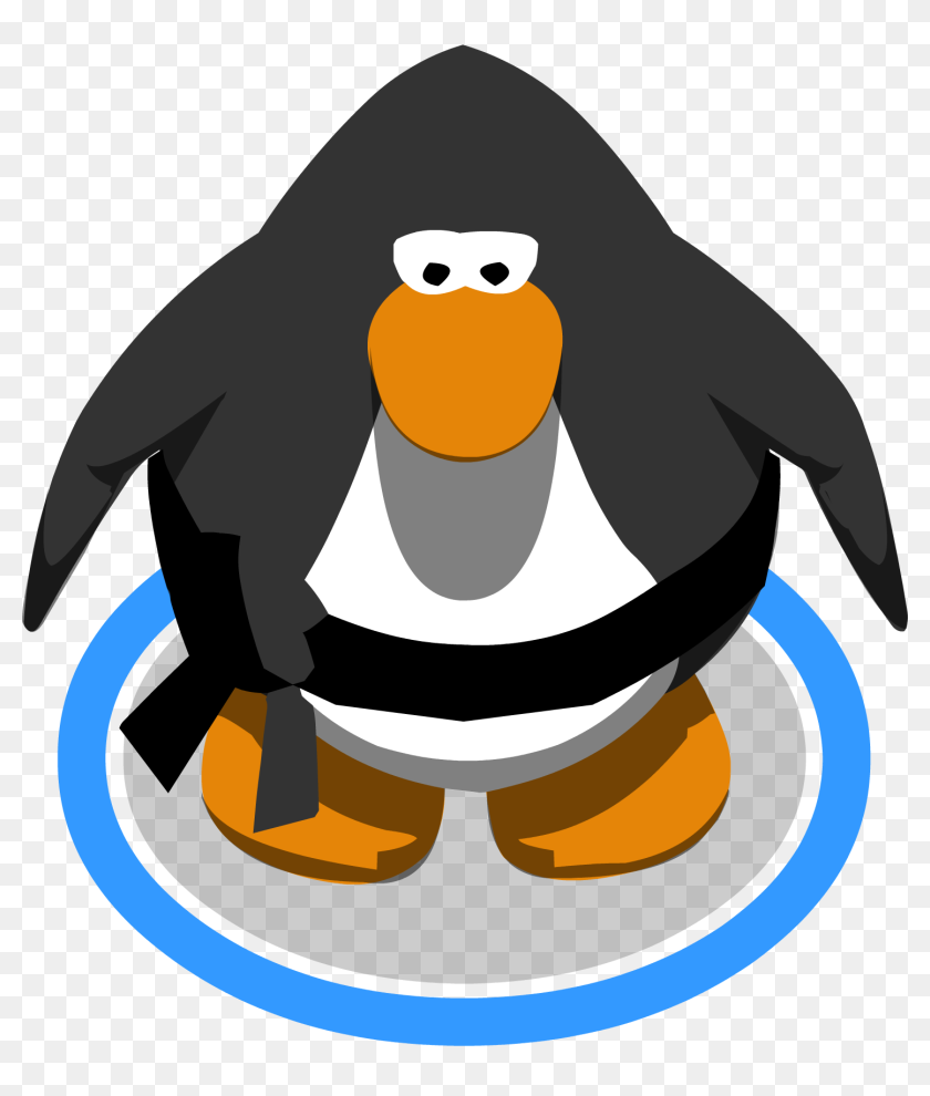 Black Belt In-game - Club Penguin Black Penguin, HD Png Download -  1482x1677 (#2692826) - PinPng