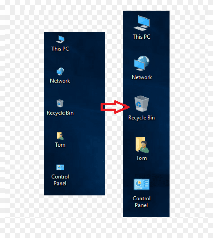 Free Png Resize Desktop Icons Windows 10 Desktop Icons Png Transparent Png 480x787 Pinpng