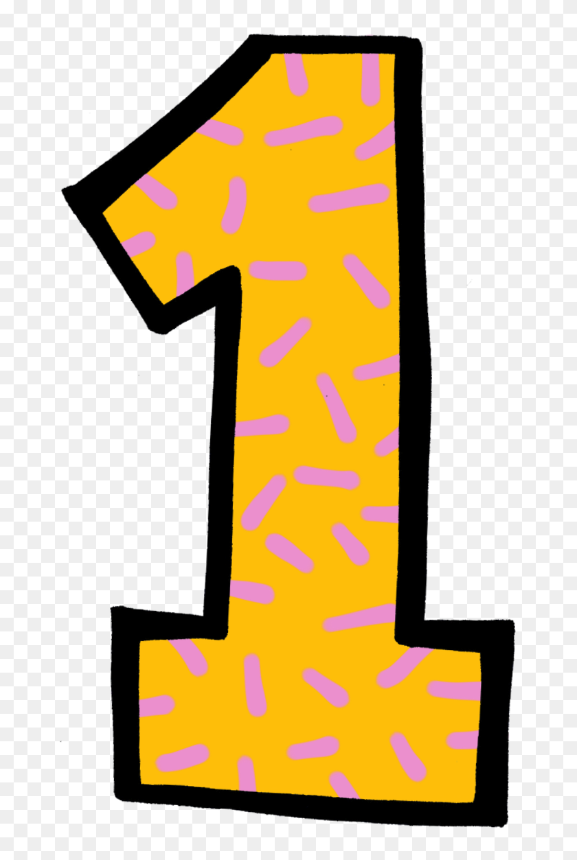 Number Yellow Ⓒ - Numero 1 Clip Art, HD Png Download - 784x1327