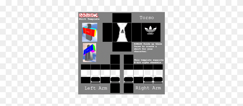 Roblox Plain White Shirt Template