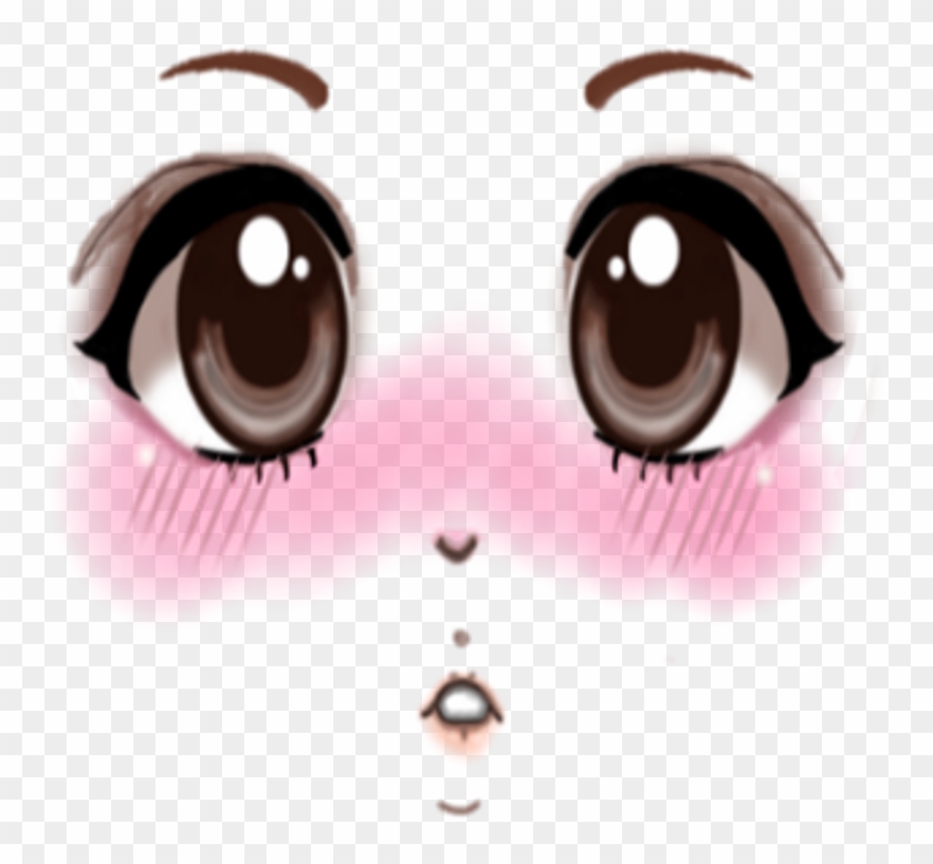 Roblox Face Png Anime Transparent Png 1024x1024 282836 Pinpng - anime kawaii roblox drawings