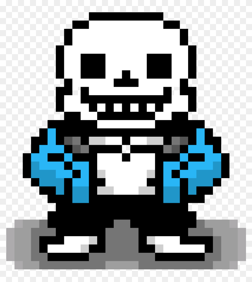 Pixel Art - Undertale Sans - Sans Undertale Sprite Transparent, HD Png  Download - 1184x1184 (#2827369) - PinPng