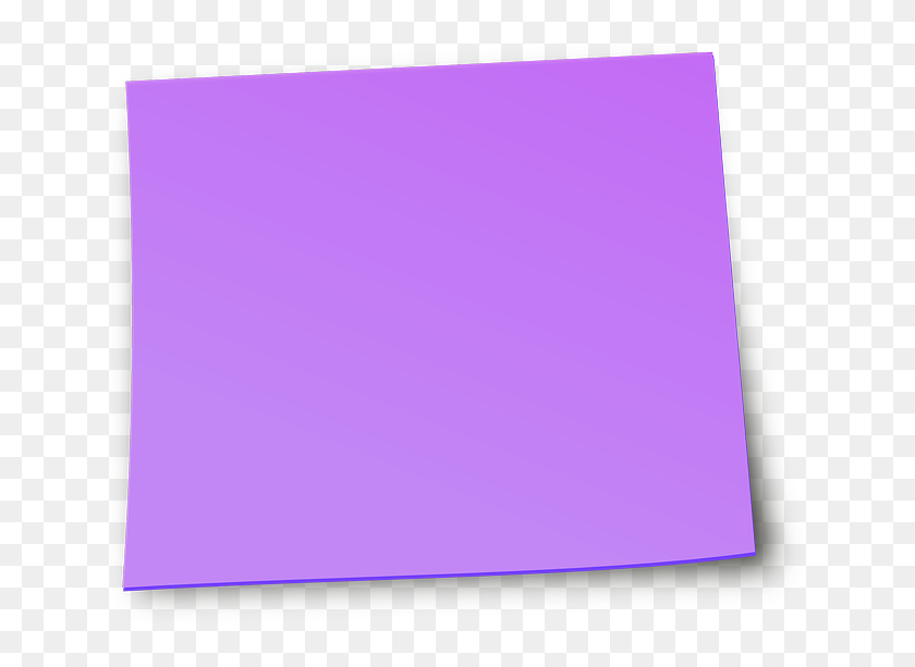 Purple Sticky Note Png - Sticky Note Purple Png, Transparent Png