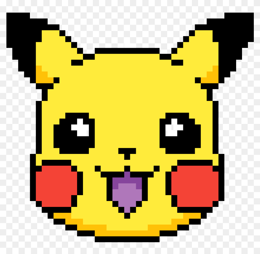 Pikachu - Dibujos En Pixeles Faciles, HD Png Download - 1176x1120 ...