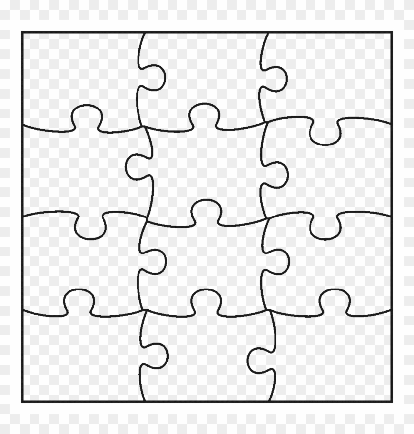 Jigsaw Puzzle Puzzle 9 Pieces Template, HD Png Download 959x959