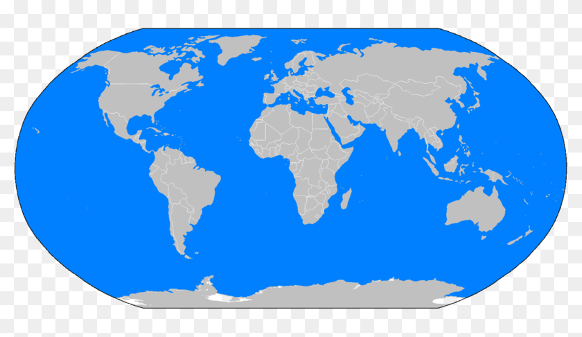Globe With All Continents Globe With All Continents - World Map, Hd Png Download - 800X406 (#3119721)  - Pinpng