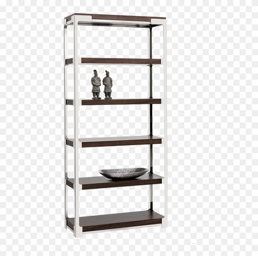 Davenport Bookcase Dark Zebra Shelf, HD Png Download 1000x800
