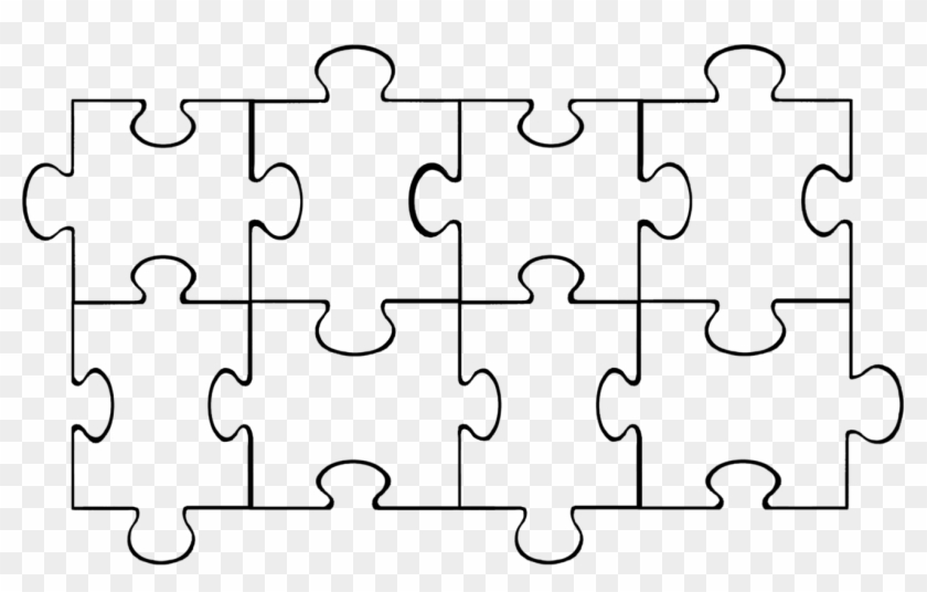 8 Piece Jigsaw Template, HD Png Download - 1311x775 (#320203) - PinPng