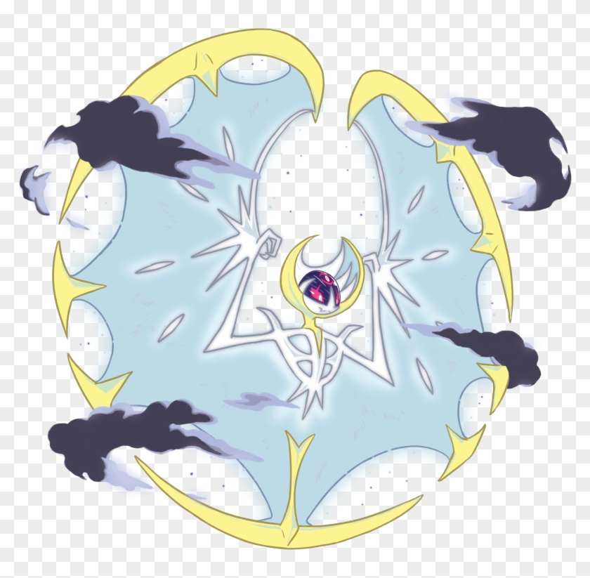 Pokemon Clipart Lunala - Ultra Lunala - Free Transparent PNG