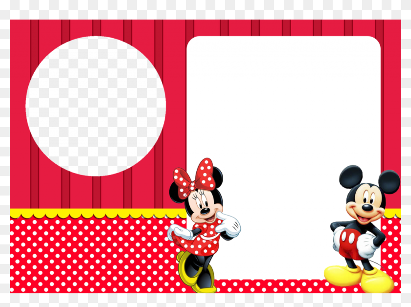 Convite Minnie Png Invitaciones De Minnie Y Mickey Mouse Para Editar Transparent Png 1024x717 Pinpng