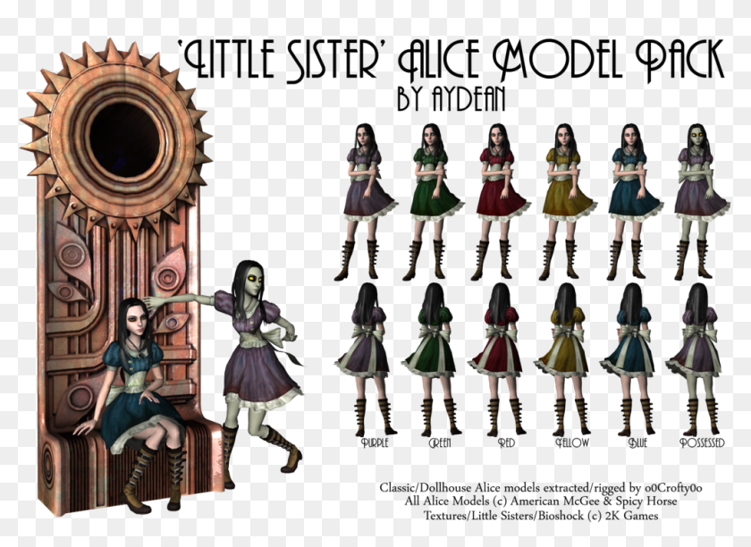 Find hd Alice In Rapture - Cute Bioshock Little Sister, HD Png Download.is ...