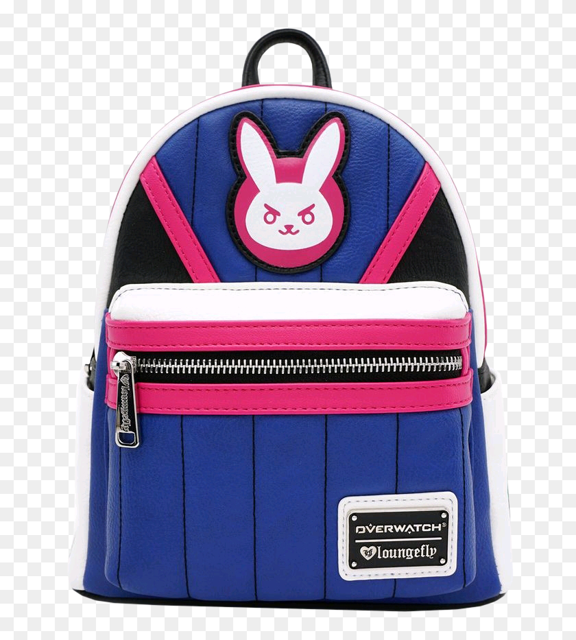Overwatch Loungefly Dva Nano Cola Mini Backpack and Wallet for