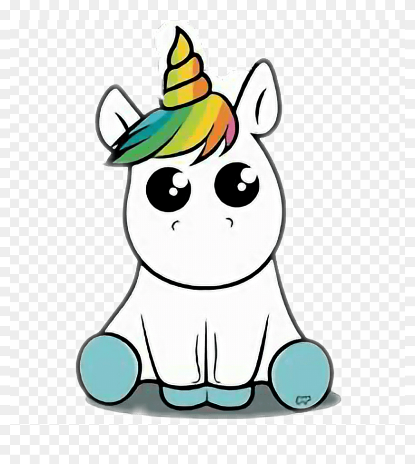 Report Abuse - Dibujos Kawaii De Unicornios - Free Transparent PNG Clipart  Images Download