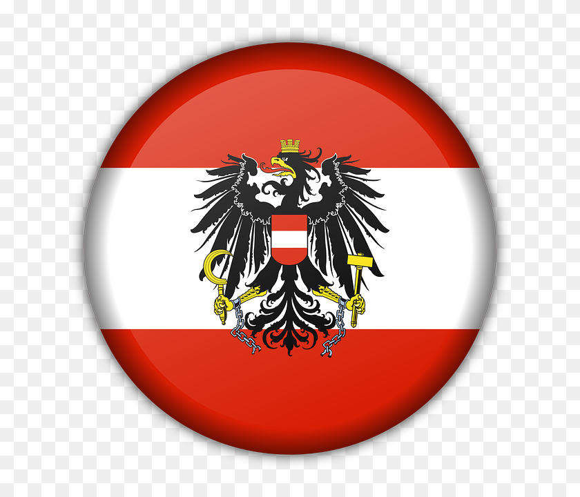 Flag, Austria, Red, White, National, Eagle - Red White Red Flag With