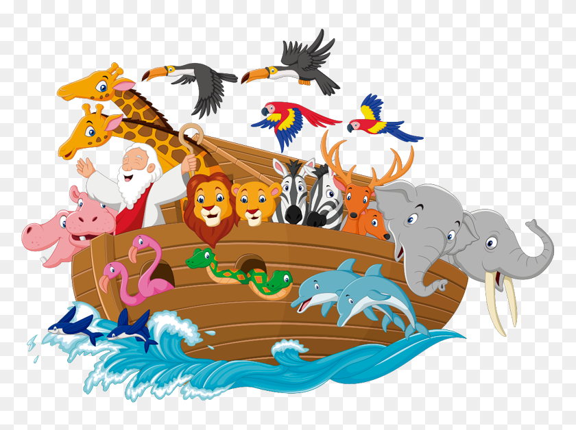 Vinilo Animal Salvaje El Arca De Noé - Noahs Ark Clip Art, HD Png Download,...