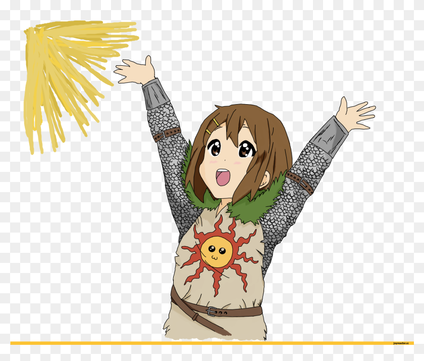 K-ON Yui Hirasawa and Guitar cursor – Custom Cursor