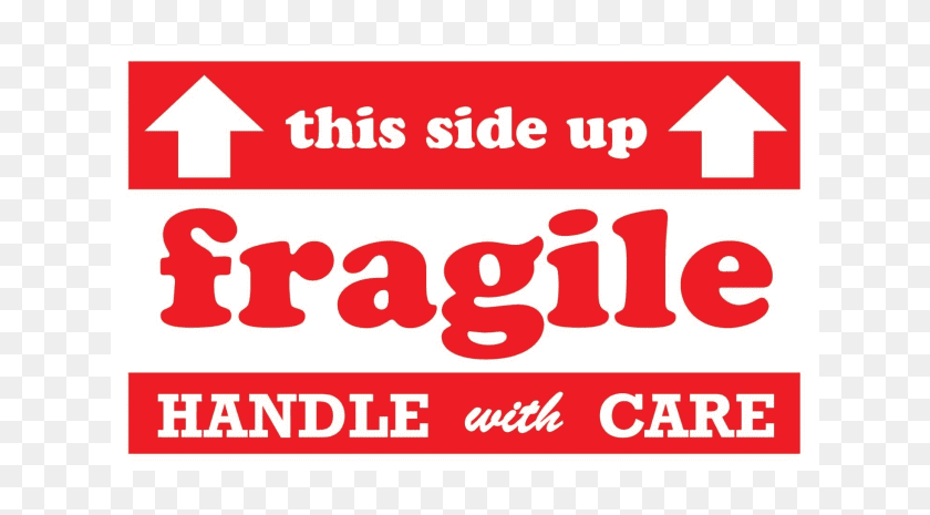 This Side Fragile Handle With Care Safety Sticker Graphic Design Hd Png Download 640x640 Pinpng