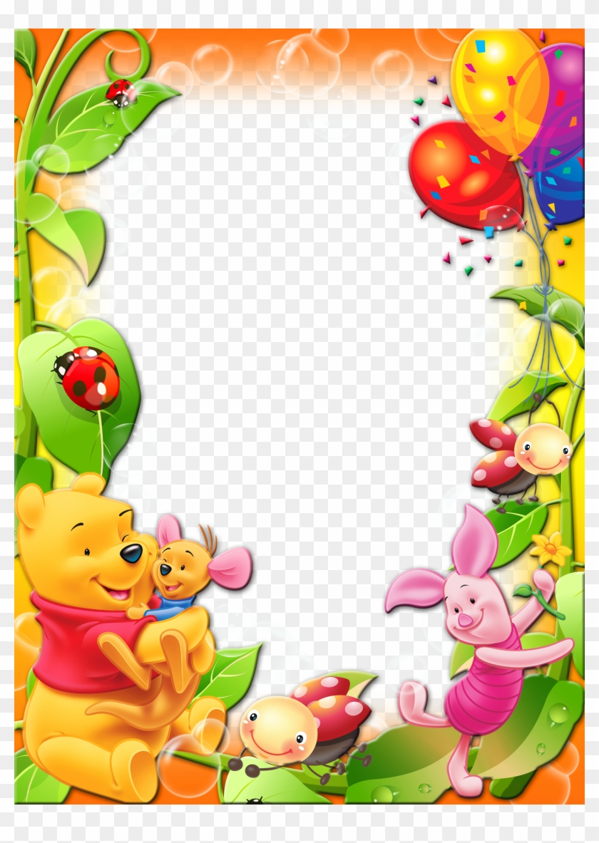 Buscar Con Google Winnie The Pooh Border Design, HD Png Download