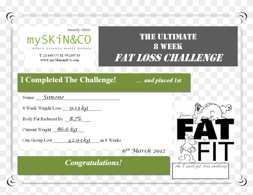 Fat challenge. Weight certificate. challenge certificate. weight certificate breakbulk.