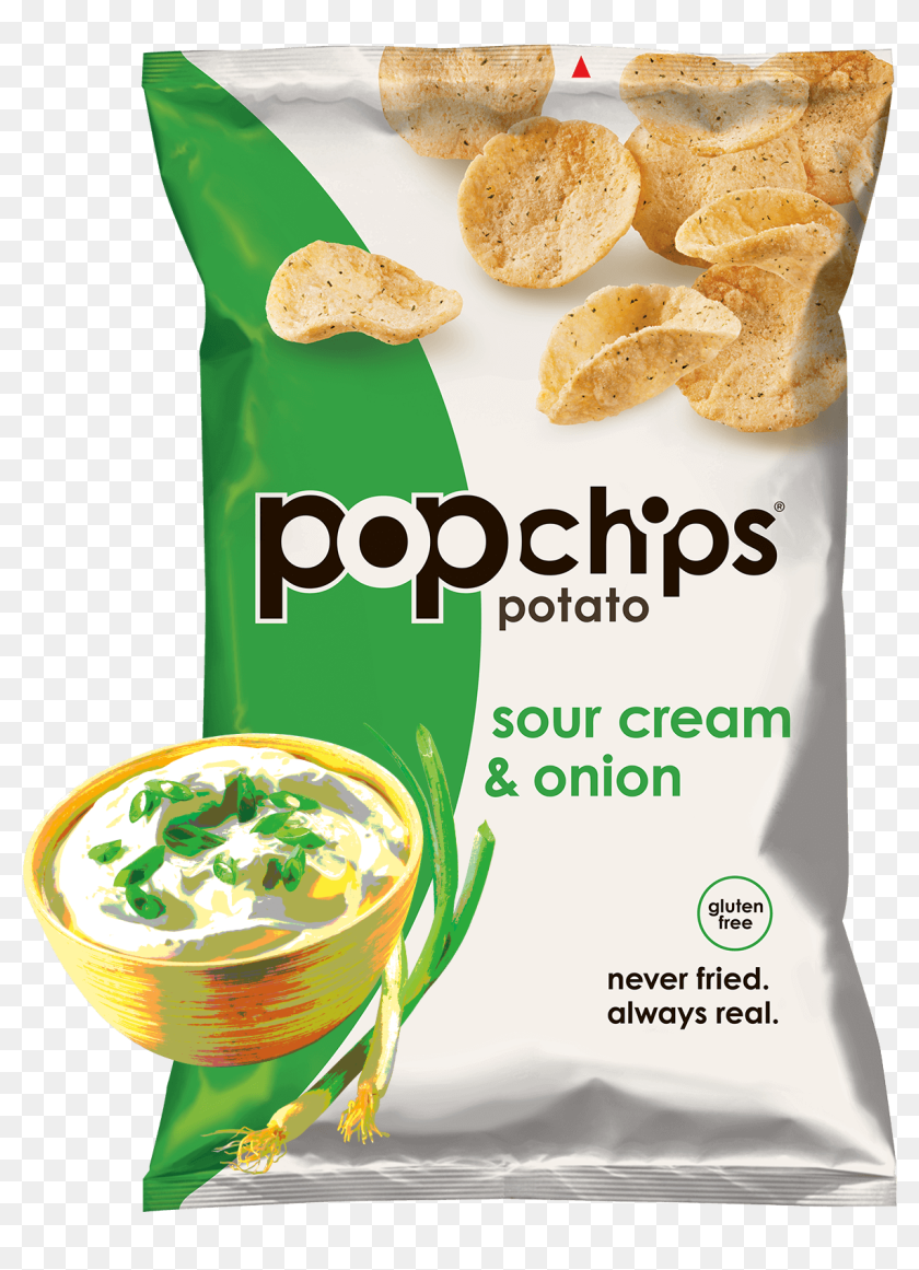 5oz Bag Of Sour Cream And Onion Popchips Popchips Sour Cream And