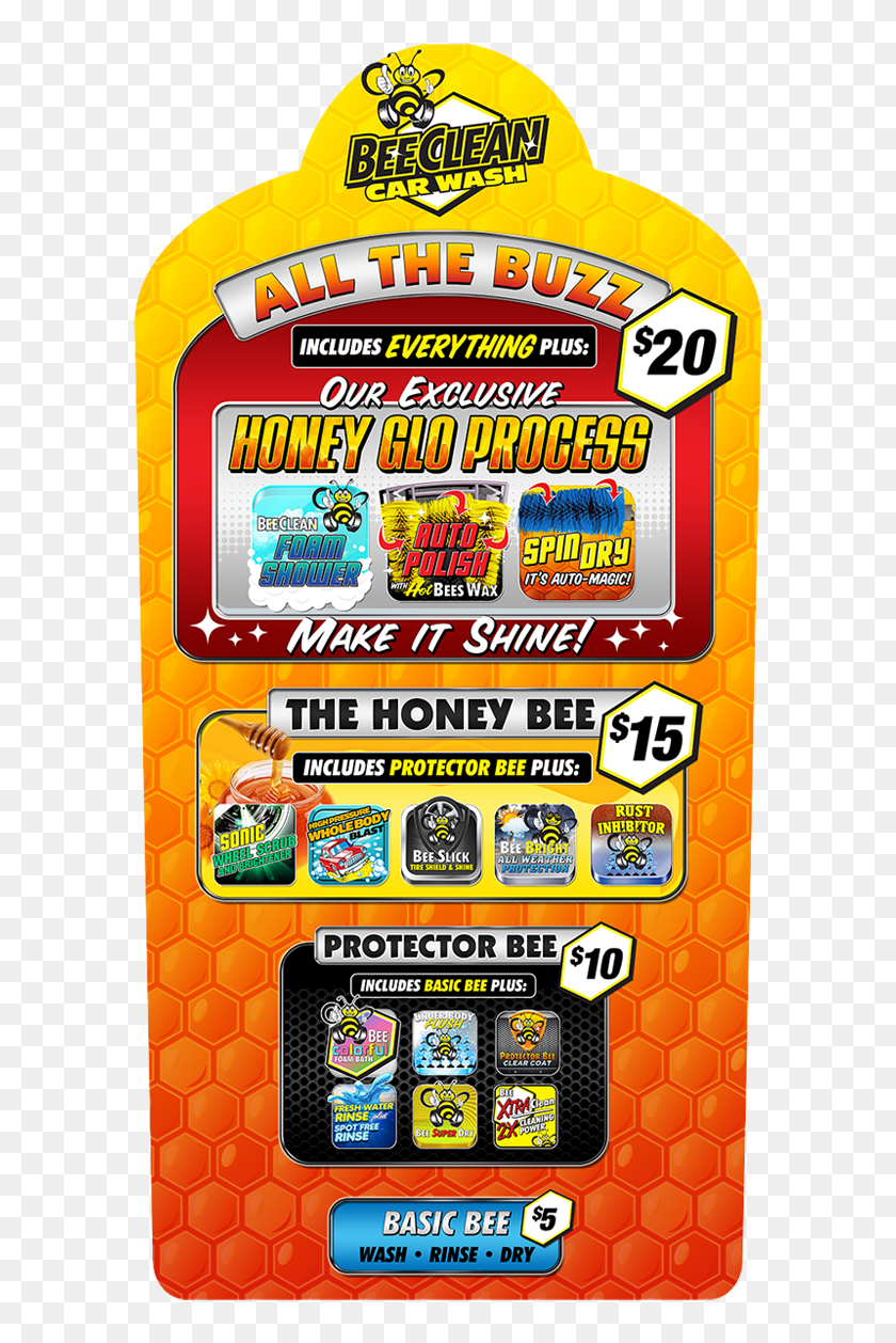 Bee Clean Car Wash Options Ohio, HD Png Download - 1080x1302 (#3632795