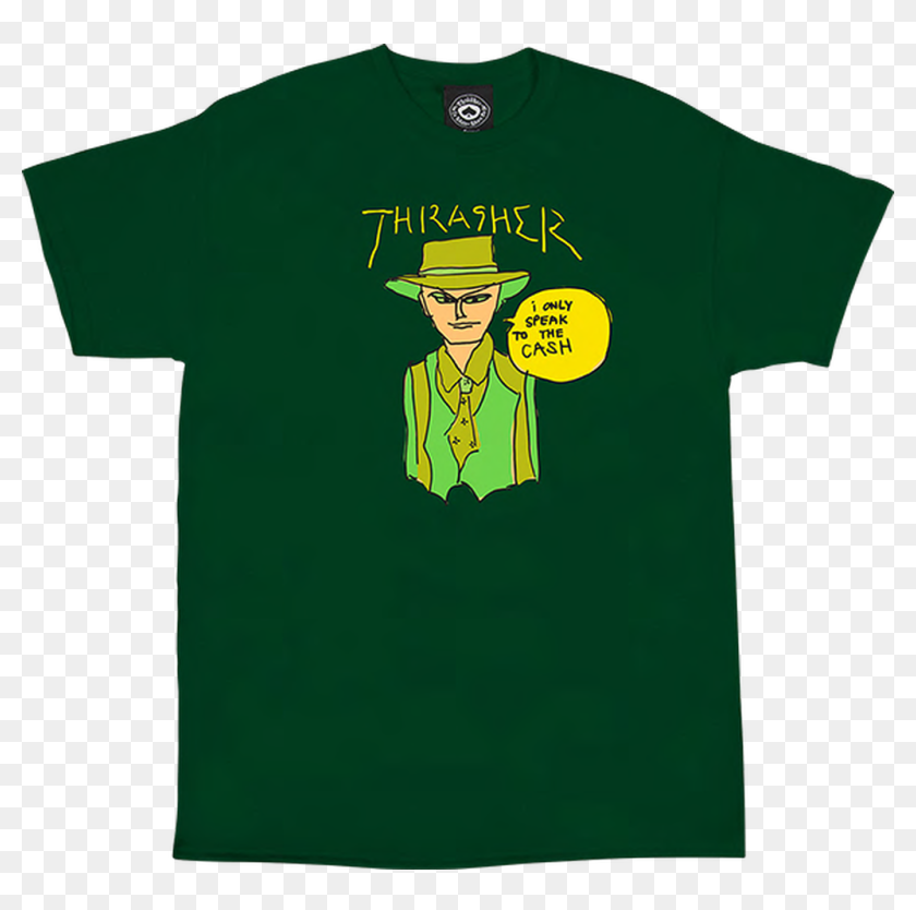 Thrasher Gonz Cash T-shirt Forest Green - Men T-shirt Thrasher Gonz ...