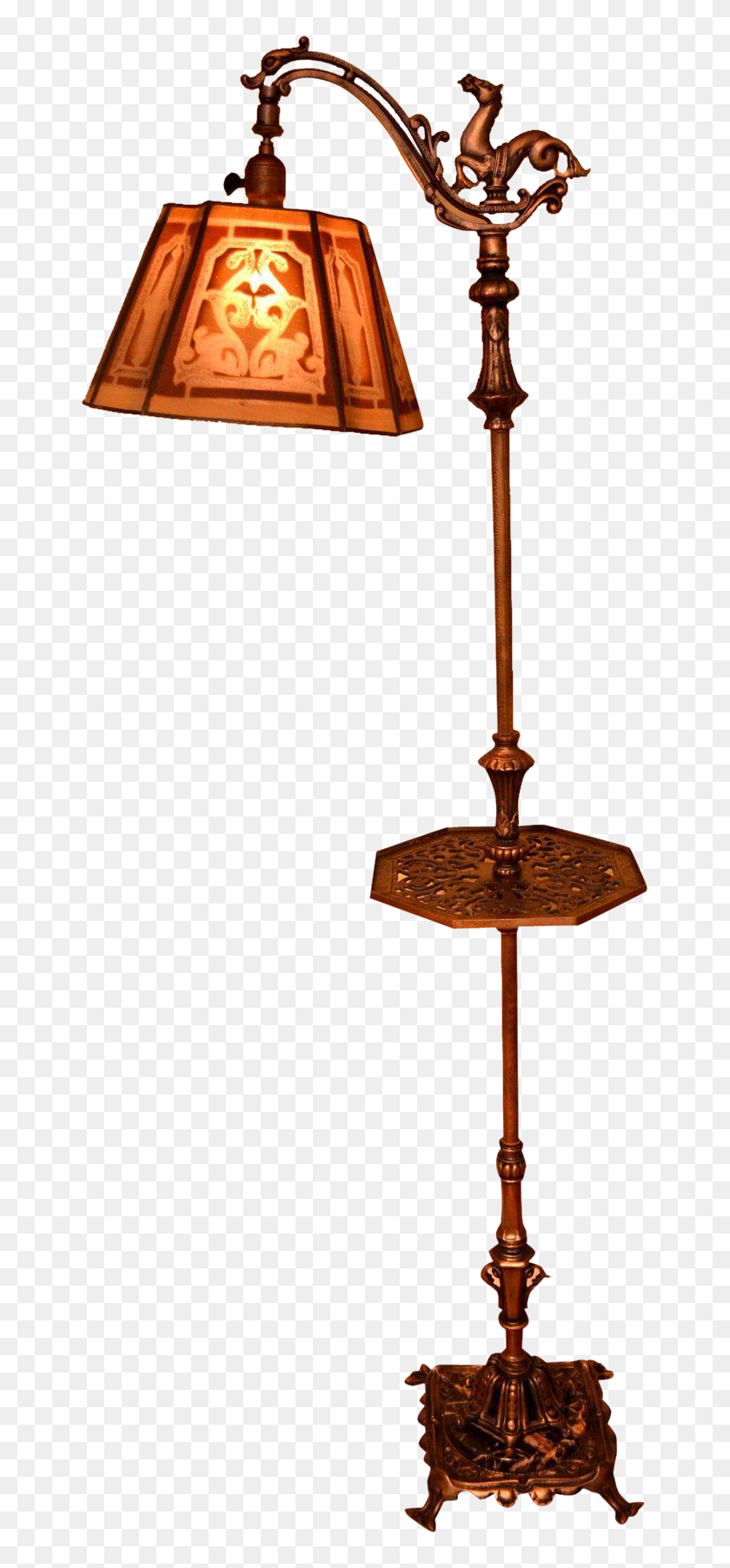 Rembrandt Floor Lamp With Horse Bridge And Screen Mesh Lamp Hd