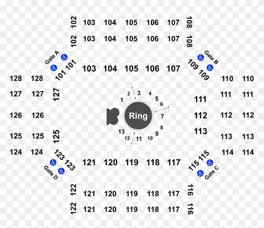 Mohegan Sun Seating Chart With Row Numbers