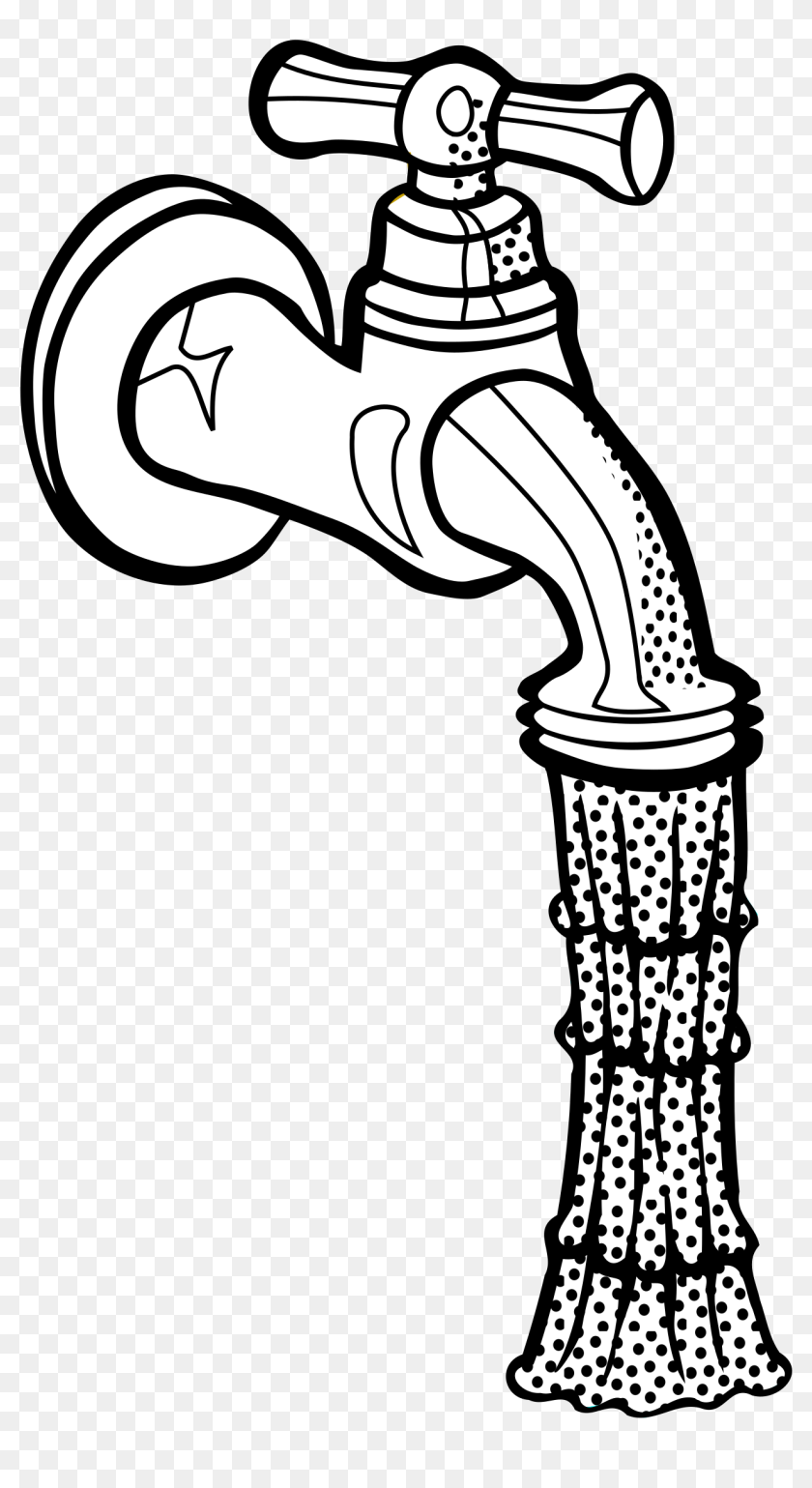 Fountain Drawing Water Drawing Of A Water Pipe, HD Png Download 1260x2249 (3750357) PinPng