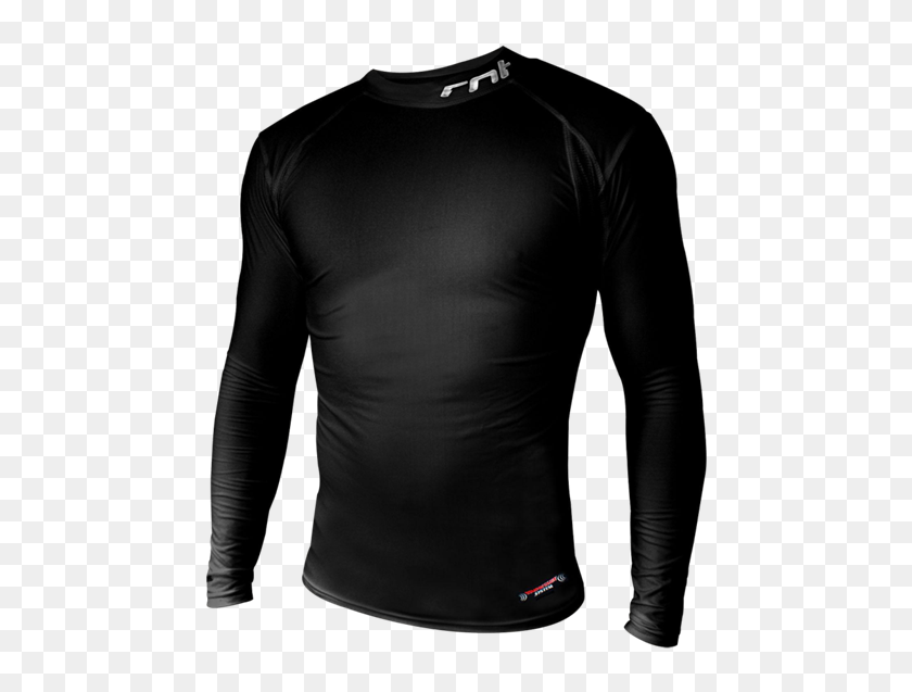 playera blanca manga negra
