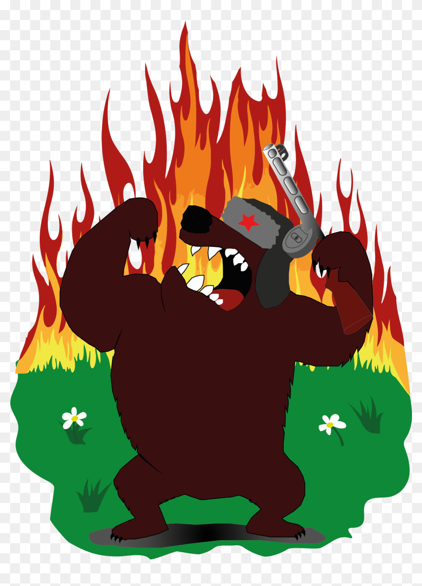 Crazy Russian Bear Medved Grafika Tvorchestvo Print Cartoon Crazy Russian Bear Medved Grafika Tvorchestvo Print Cartoon