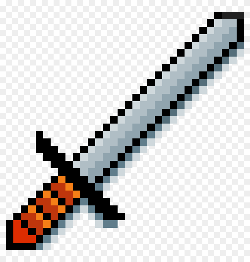 Minecraft Iron Sword Texture Png Download Pixel Art Transparent Png 1184x1184 333 Pinpng