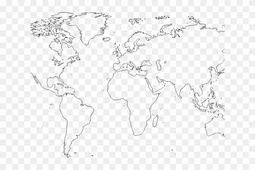 World Map Outline Png Transparent Png 640x480 Pinpng