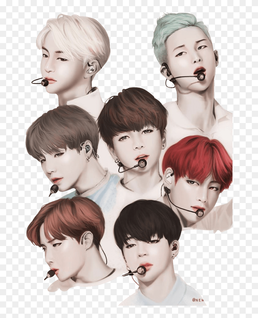 diy stickers printable stickers bts taehyung source jungkook and his girl fanart hd png download 674x954 3877339 pinpng
