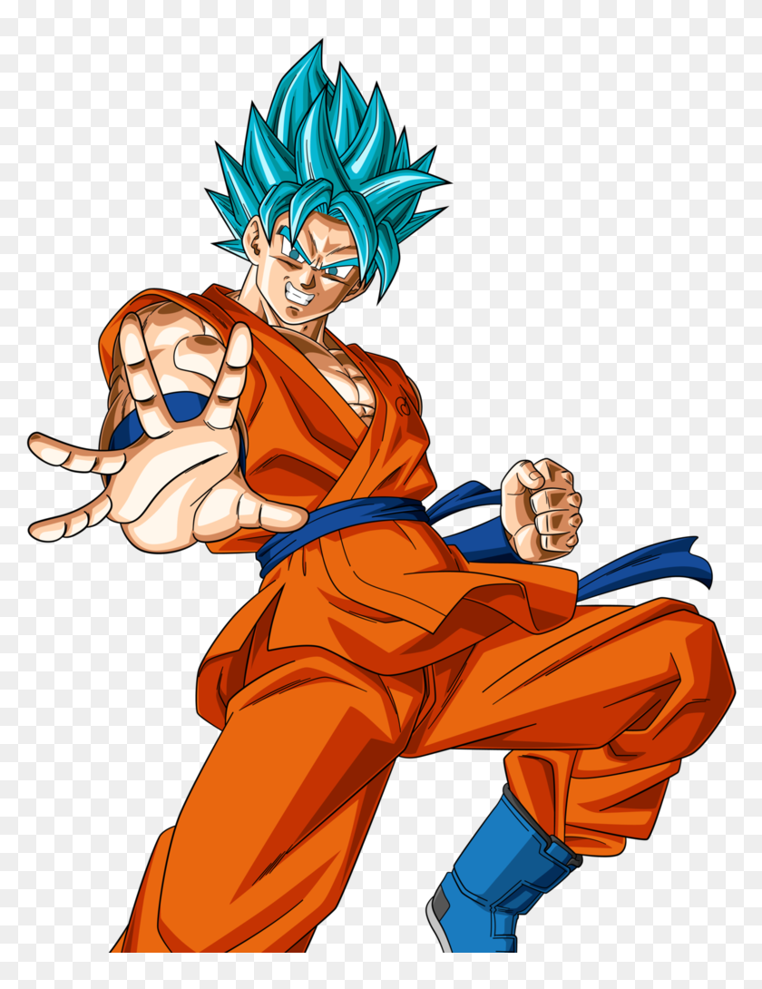 Goku Clipart Ssblue - Goku Ssj Blue Kaioken X10, HD Png Download