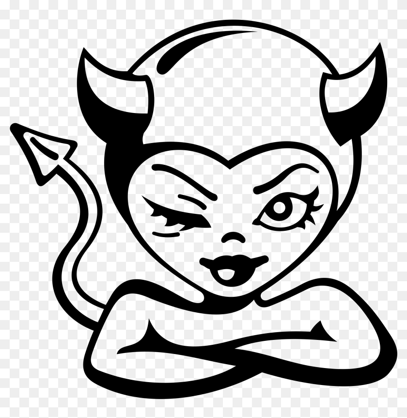 Demon Clipart Repentance - Devil Clipart Black And White, HD Png