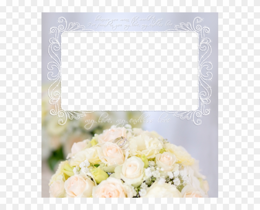Transpa Beautiful Wedding Rose Frame