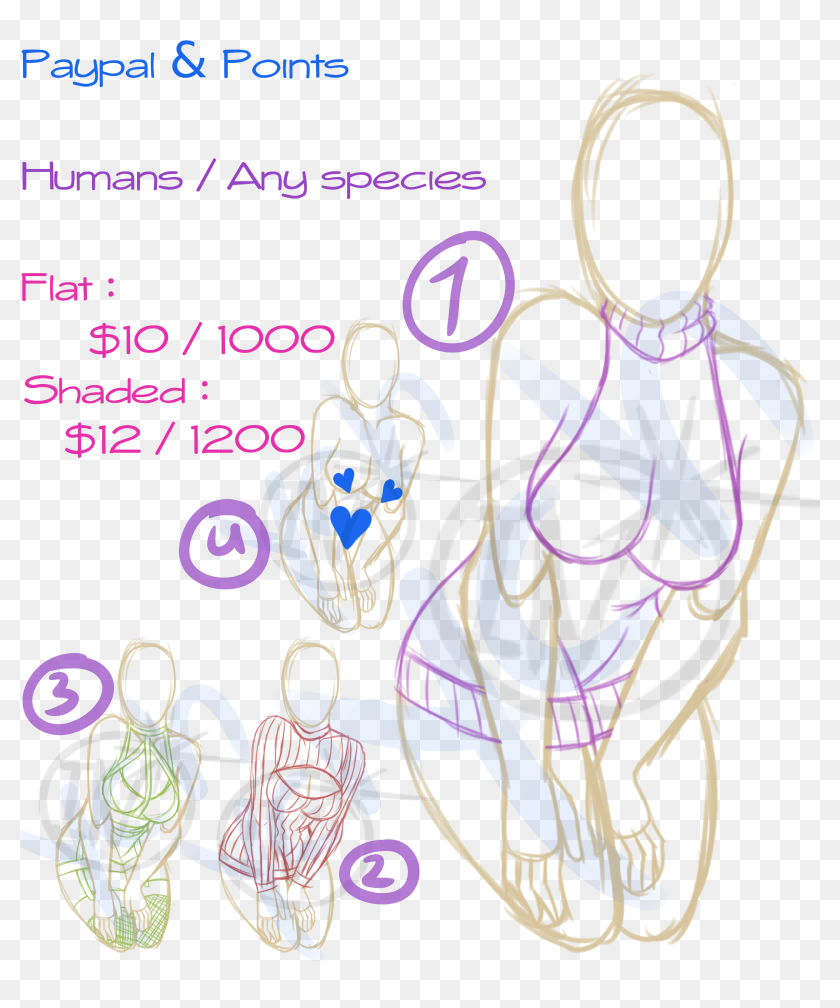 Nsfw Drawing Poses Base, HD Png Download(3000x3500) - PinPng.