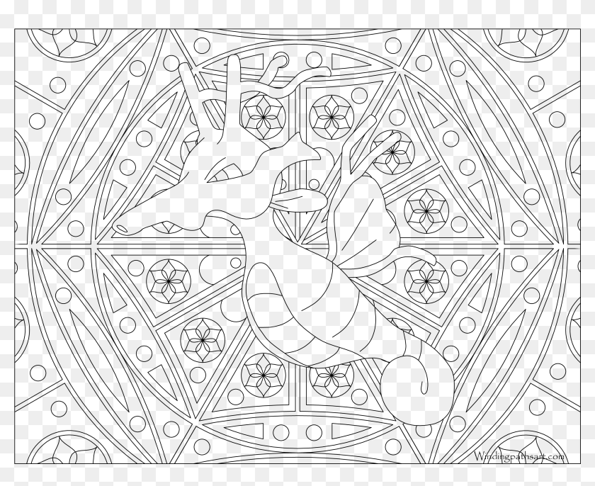 230 kingdra pokemon coloring page printable pokemon colouring pages hd png download 3300x2550 3948491 pinpng