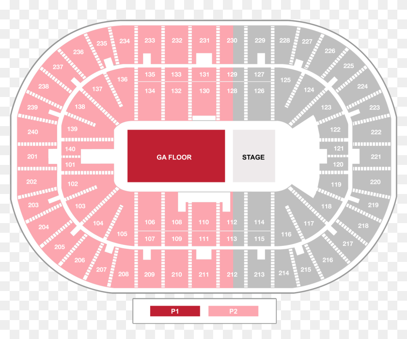 Pelicans Seating Chart With Seat Numbers - Smoothie King Center Arena Seati...