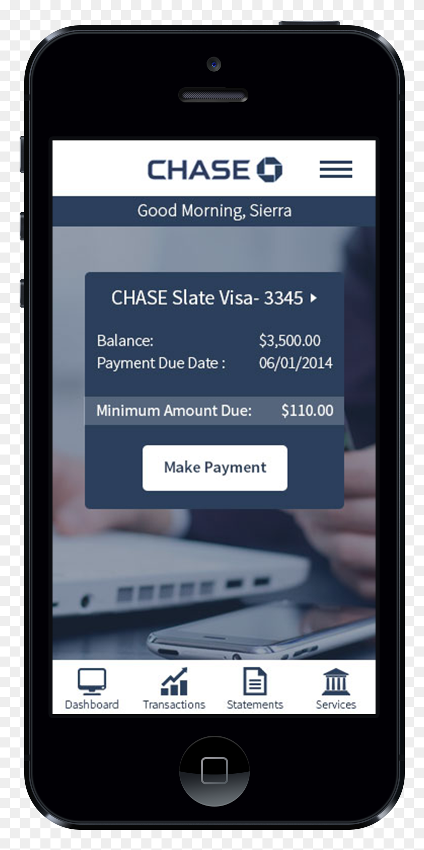 Responsive Credit Card Management Iphone, HD Png Download 807x1631 (3966338) PinPng
