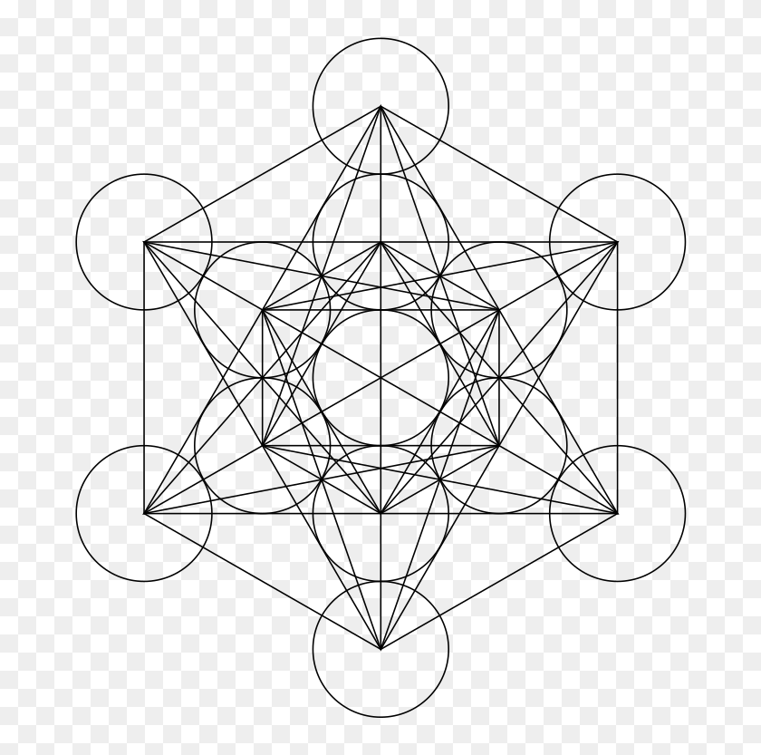 File Metatrons Cube Svg Metatron's Cube, HD Png Download