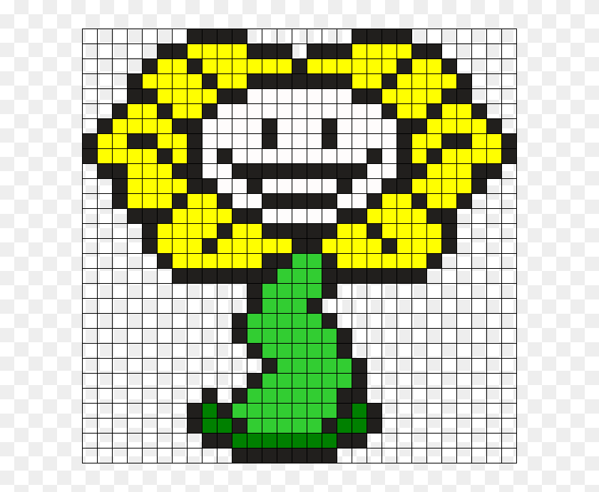 Flowey Undertale Undertale Flowey Perler Beads Hd Png Download 610x610 Pinpng