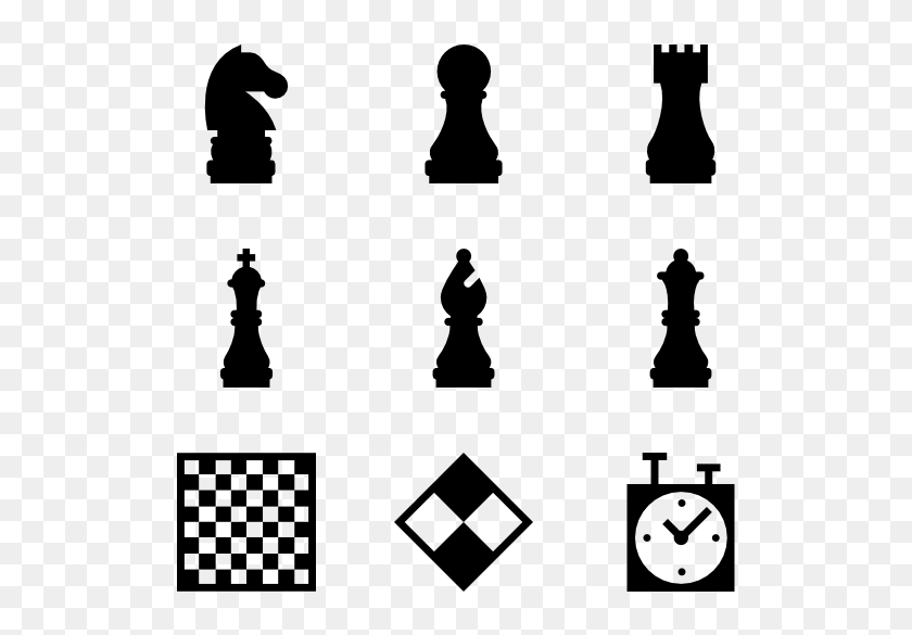 Chess Pieces SVG Clip Art Cut File Silhouette dxf eps png j
