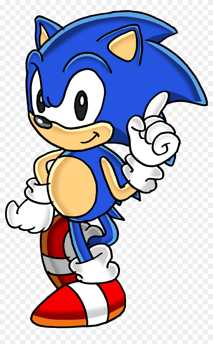 Classic Sonic The Hedgehog Png - Classic Sonic Transparent Clipart,  clipart, png clipart