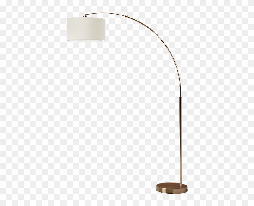 Arc Floor Lamp With White Shade Hd Png Download 600x600